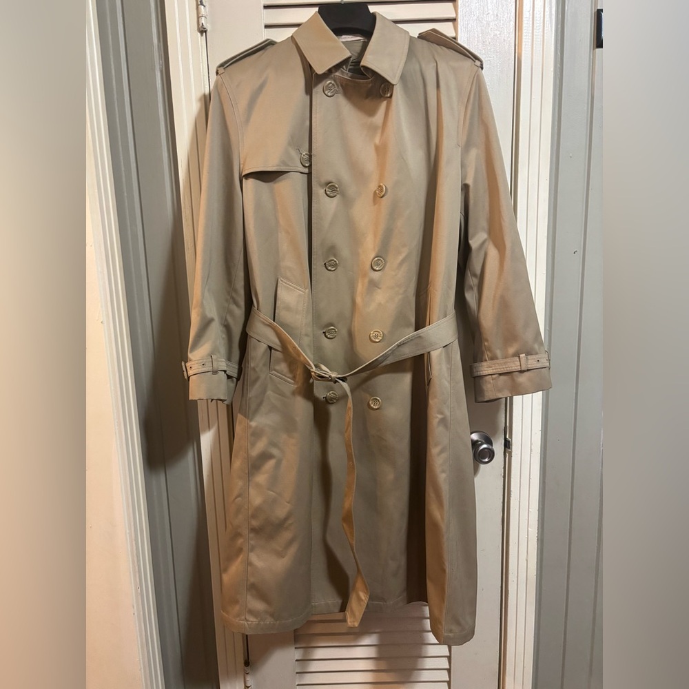 Oleg Cassini Beige Trench Coat